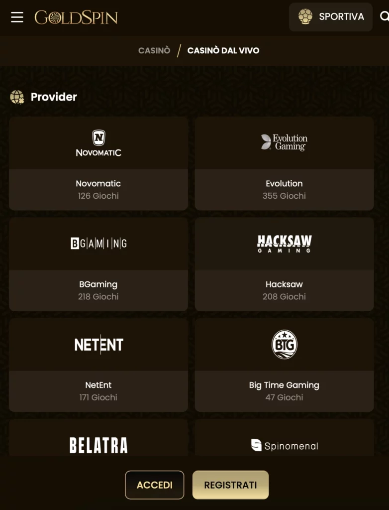 Provider di alto livello